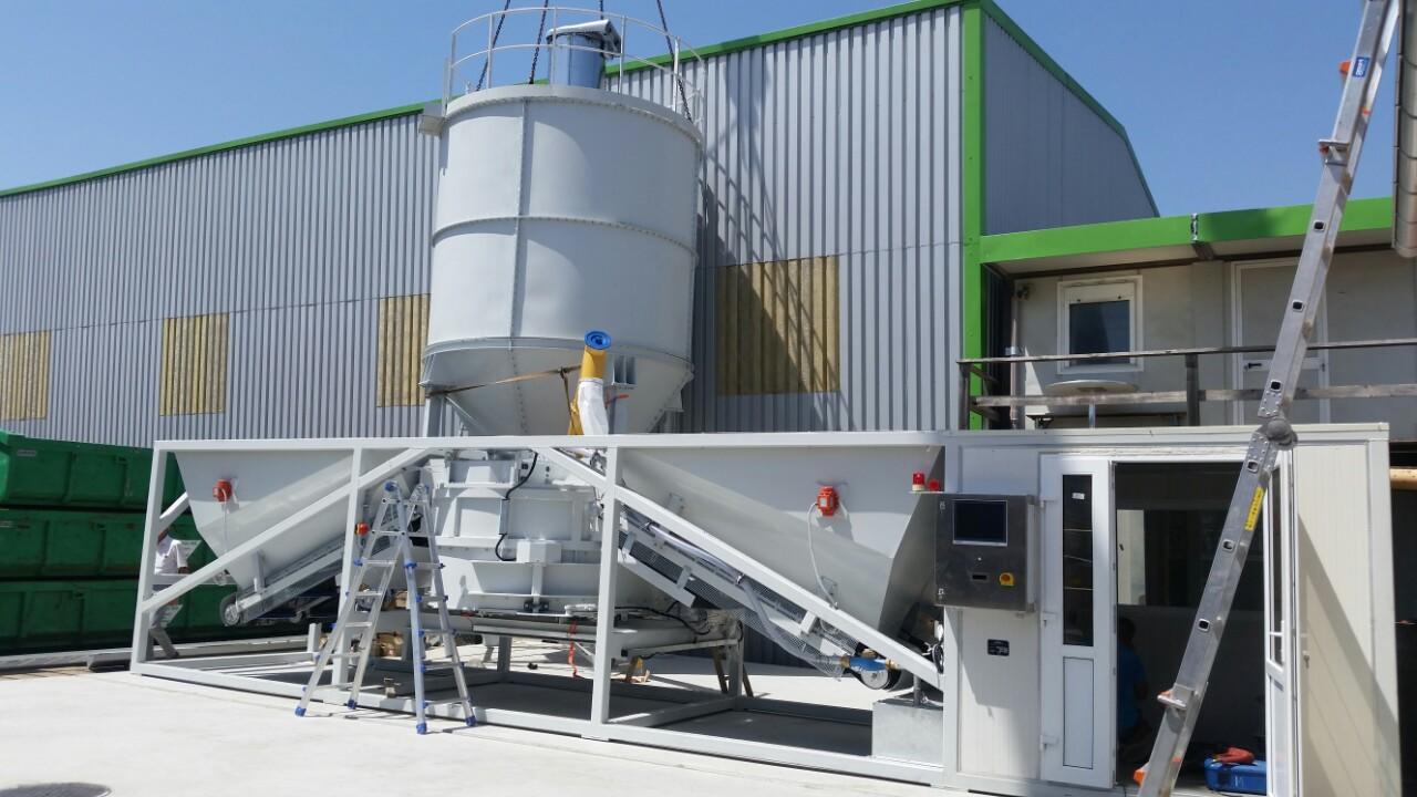 Мобильный бетонный завод Sumab K-40 (40 м3/час) Швеция