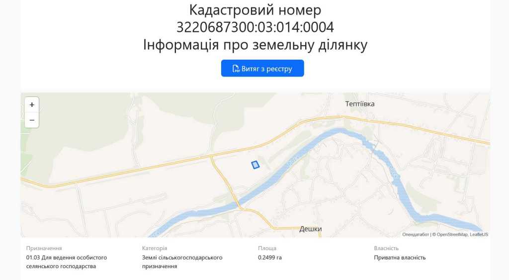 продаж ділянка під житлову забудову Обухівський, Богуслав, 9900 $