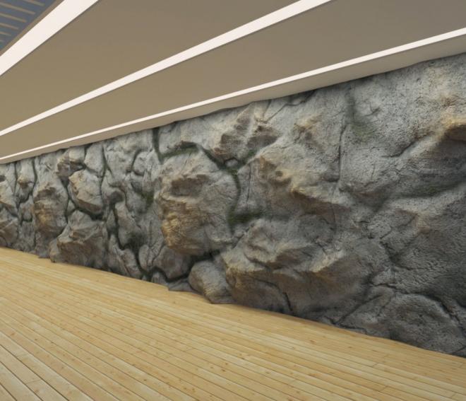 Скала фактура камня, рельефность стен , дизайн интерьера Киев 