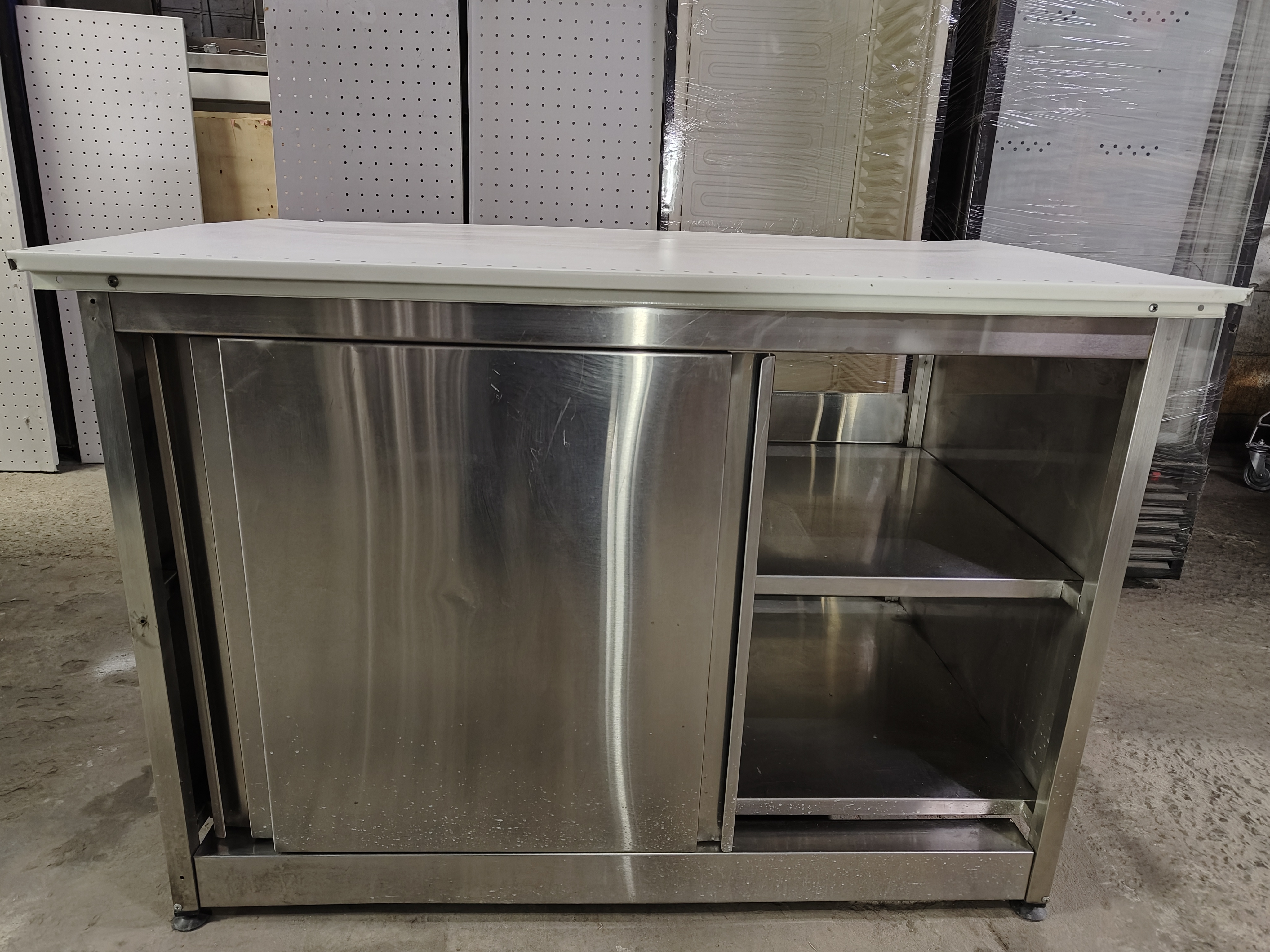 Стіл тумба із нержавійки б у, нержавіючий стіл бу, тумба із нержавійки бу, стіл нержавійка