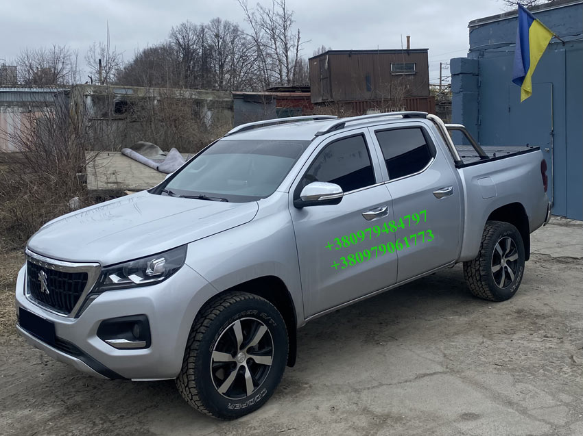Силова алюмінієва кришка кузова пікапа Peugeot Landtrek/Пежо Ландтрек.