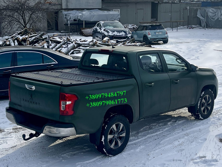 Силова алюмінієва кришка кузова пікапа Peugeot Landtrek/Пежо Ландтрек.