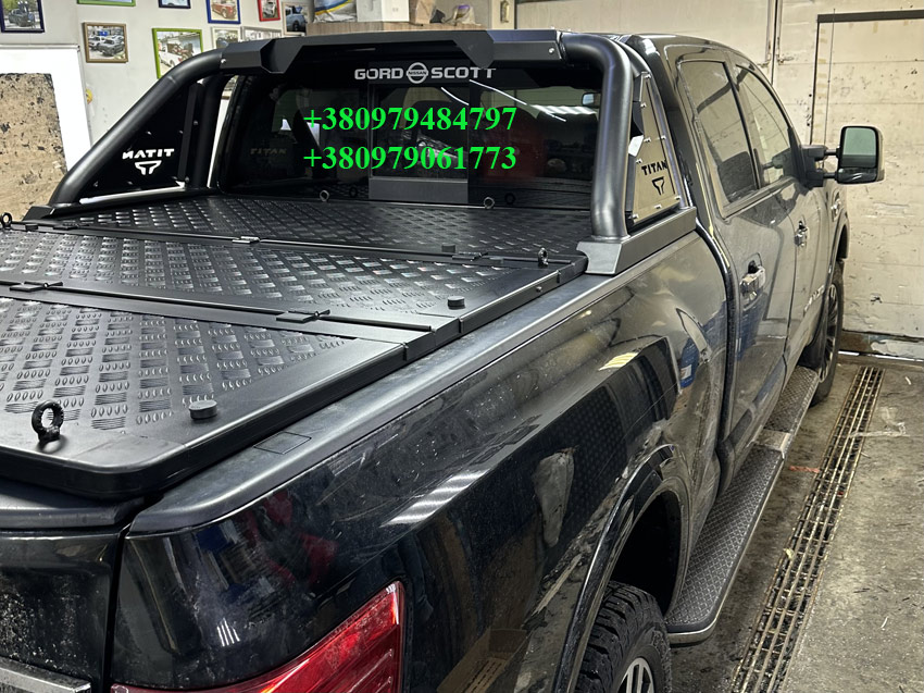 Силова багатофункціональна кришка кузова пікапа Toyota Hilux GR Sport. Накриття на кузов пікапа Тойота Хайлюкс. Кришка кузова пікапа Toyota Hilux.