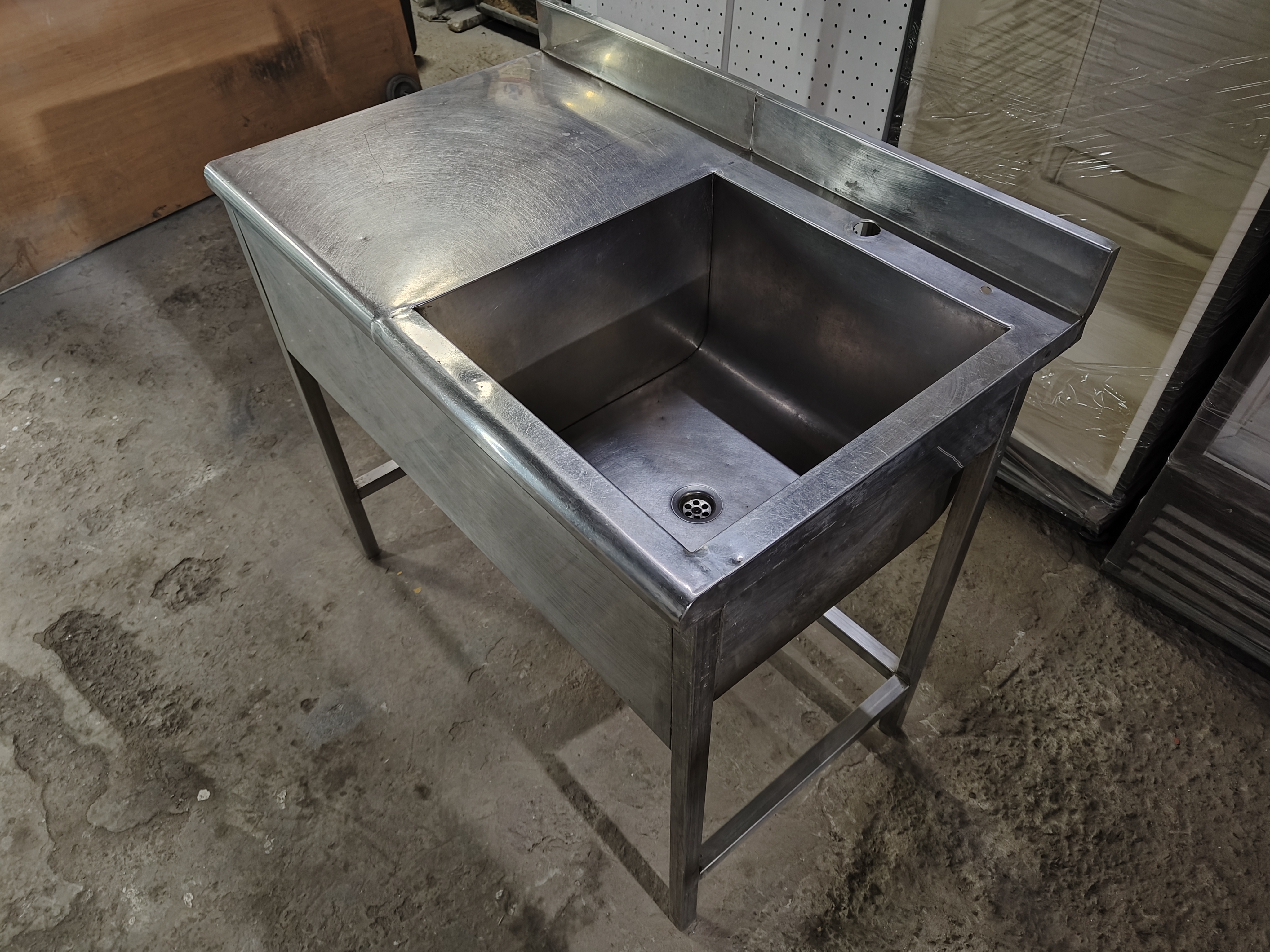 Ванна мийна промислова бу, стіл мийка нержавійна бу, мийка нержавійка бу 